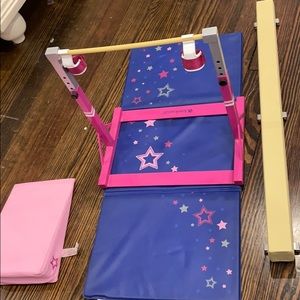 American girl doll gymnastics set